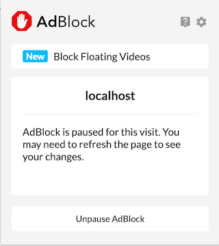 Disable AdBlock